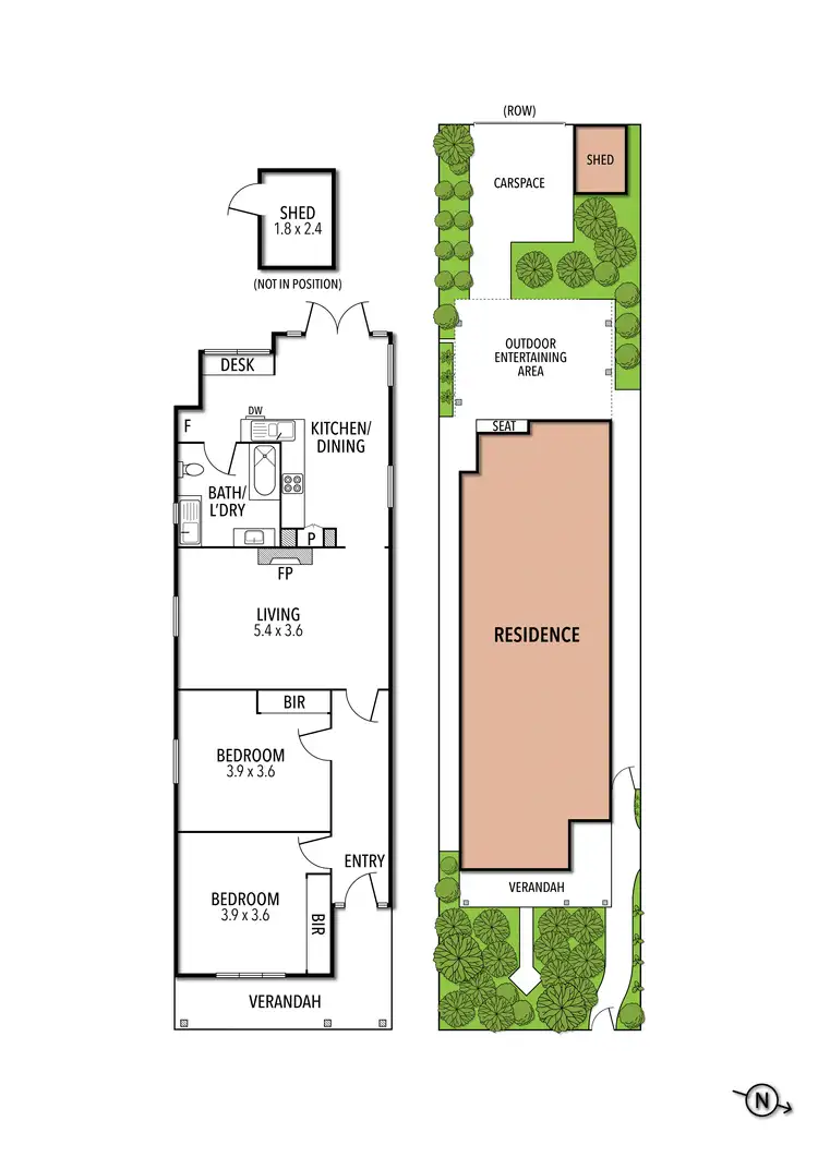 Floorplan of Homely house listing, 3 O'Grady Street, Brunswick VIC 3056