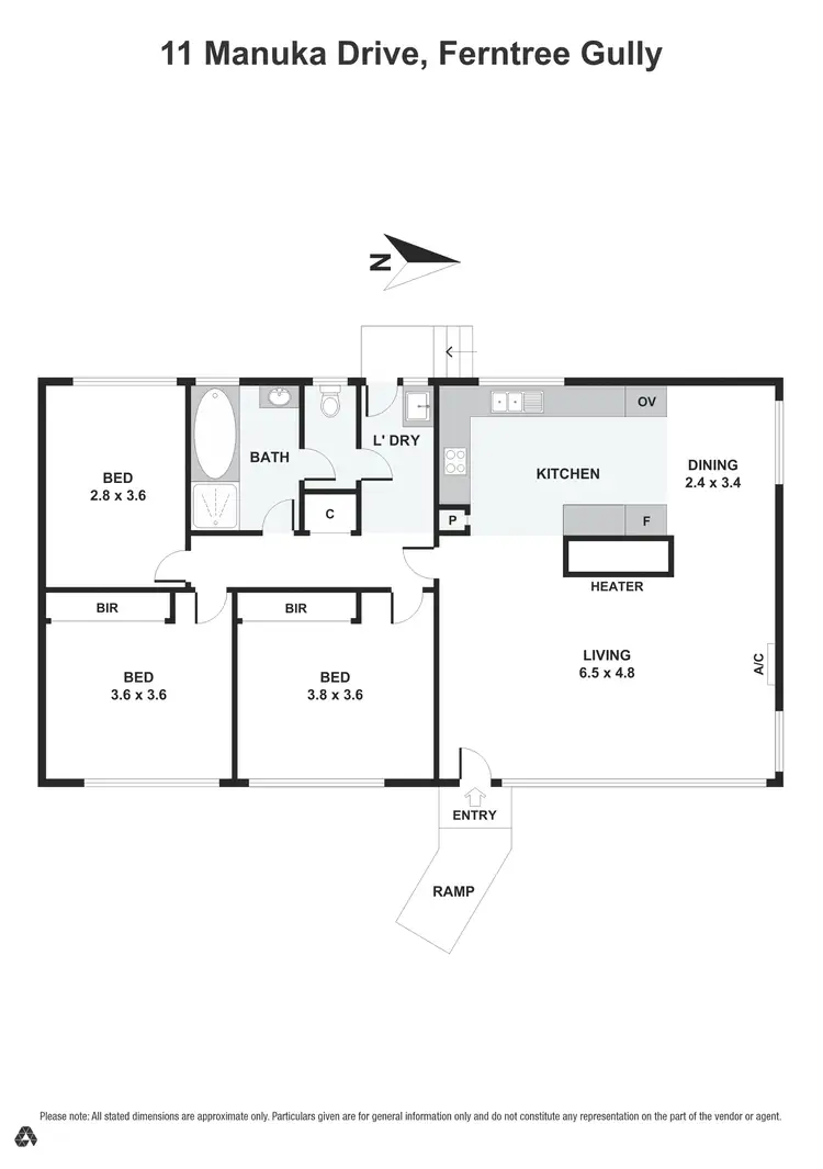 Floorplan of Homely house listing, 11 Manuka Drive, Ferntree Gully VIC 3156