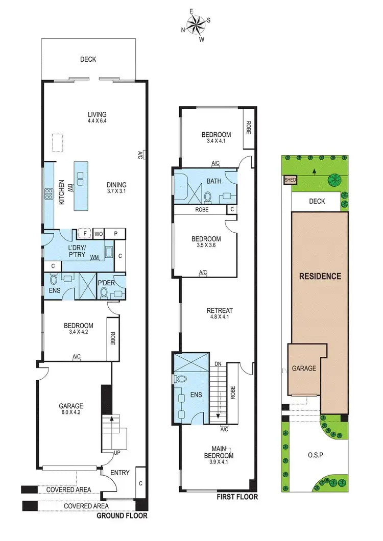 Floorplan of Homely townhouse listing, 120B East Boundary Road, Bentleigh East VIC 3165