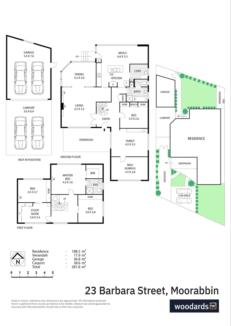 Floorplan of Homely house listing, 23 Barbara Street, Moorabbin VIC 3189