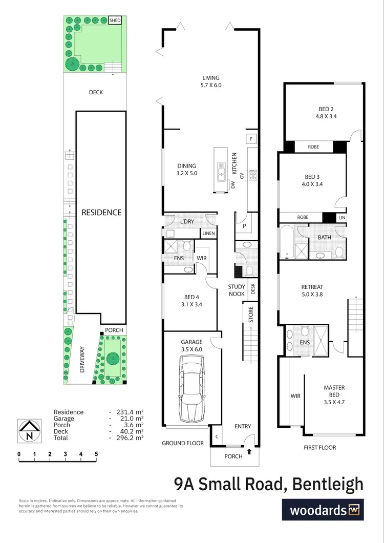 Floorplan of Homely townhouse listing, 9A Small Road, Bentleigh VIC 3204
