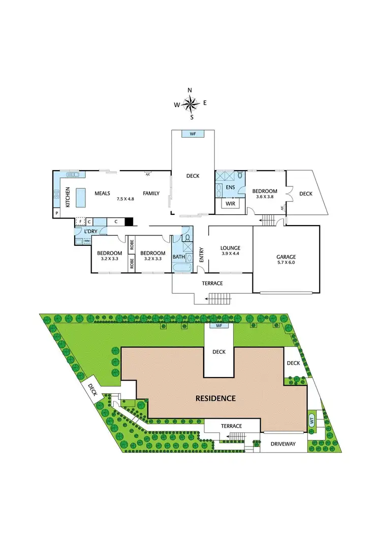 Floorplan of Homely house listing, 21 Luscombe Drive, Diamond Creek VIC 3089