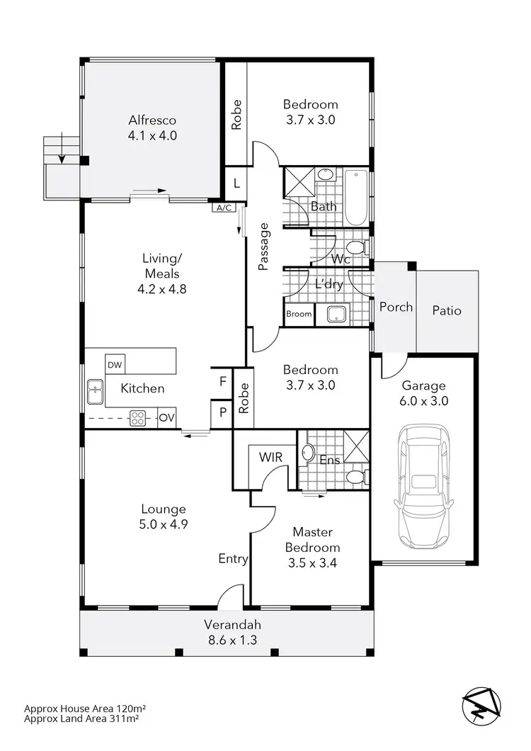 Floorplan of Homely house listing, 3/55 Bradbury Street, Brown Hill VIC 3350