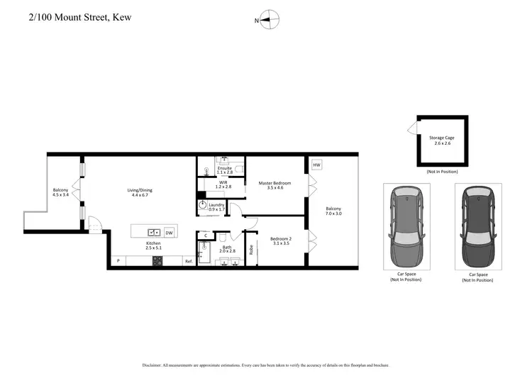 Floorplan of Homely apartment listing, 2/100 Mount Street, Kew VIC 3101