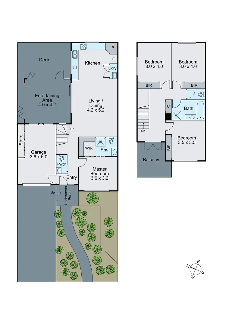 Floorplan of Homely townhouse listing, 1/12 Cole Crescent, Chadstone VIC 3148
