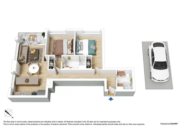 Floorplan of Homely apartment listing, 307/118 Kavanagh Street, Southbank VIC 3006