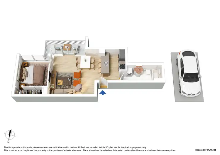 Floorplan of Homely apartment listing, 710/668 Bourke Street, Melbourne VIC 3000
