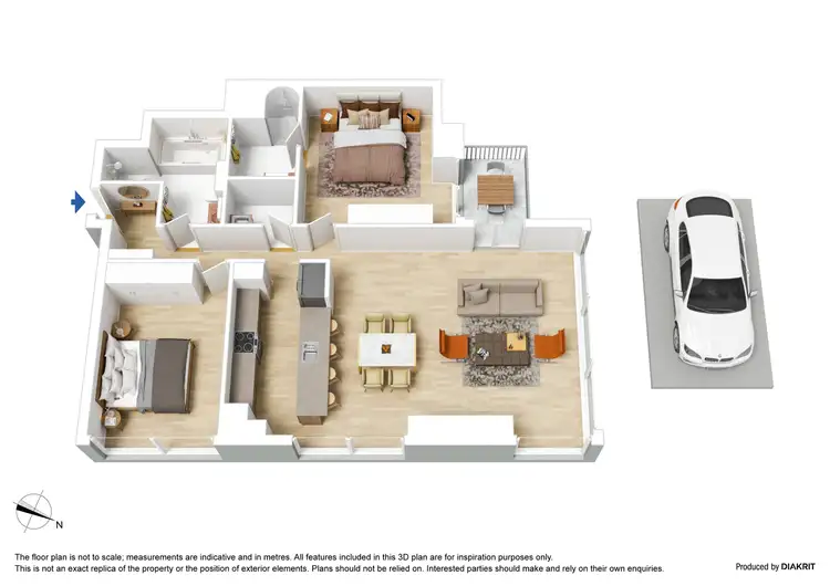 Floorplan of Homely apartment listing, 3305/7 Riverside Quay, Southbank VIC 3006