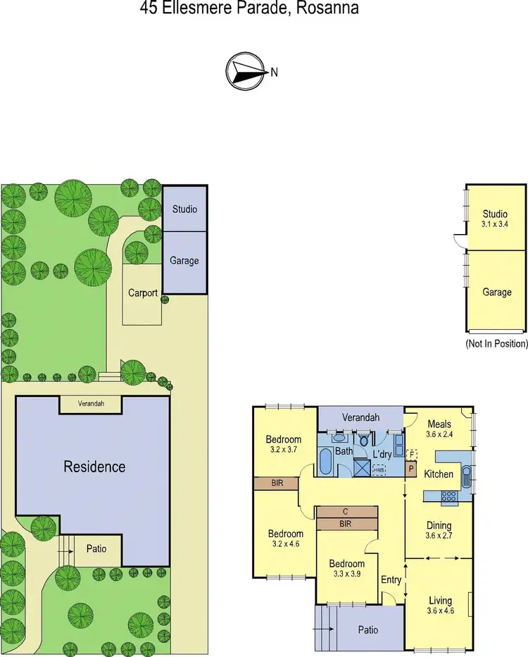 Floorplan of Homely house listing, 45 Ellesmere Parade, Rosanna VIC 3084