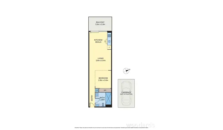 Floorplan of Homely apartment listing, 605/632 Doncaster Road, Doncaster VIC 3108
