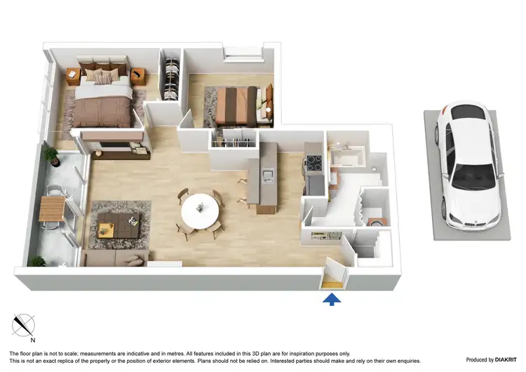 Floorplan of Homely apartment listing, 138/83 Whiteman Street, Southbank VIC 3006