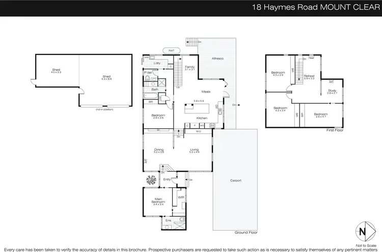 Floorplan of Homely house listing, 18 Haymes Road, Mount Clear VIC 3350