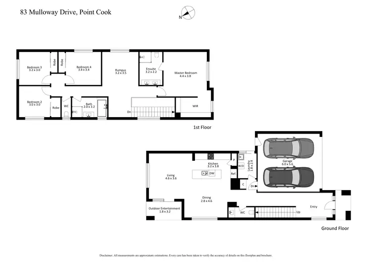 Floorplan of Homely house listing, 83 Mulloway Drive, Point Cook VIC 3030