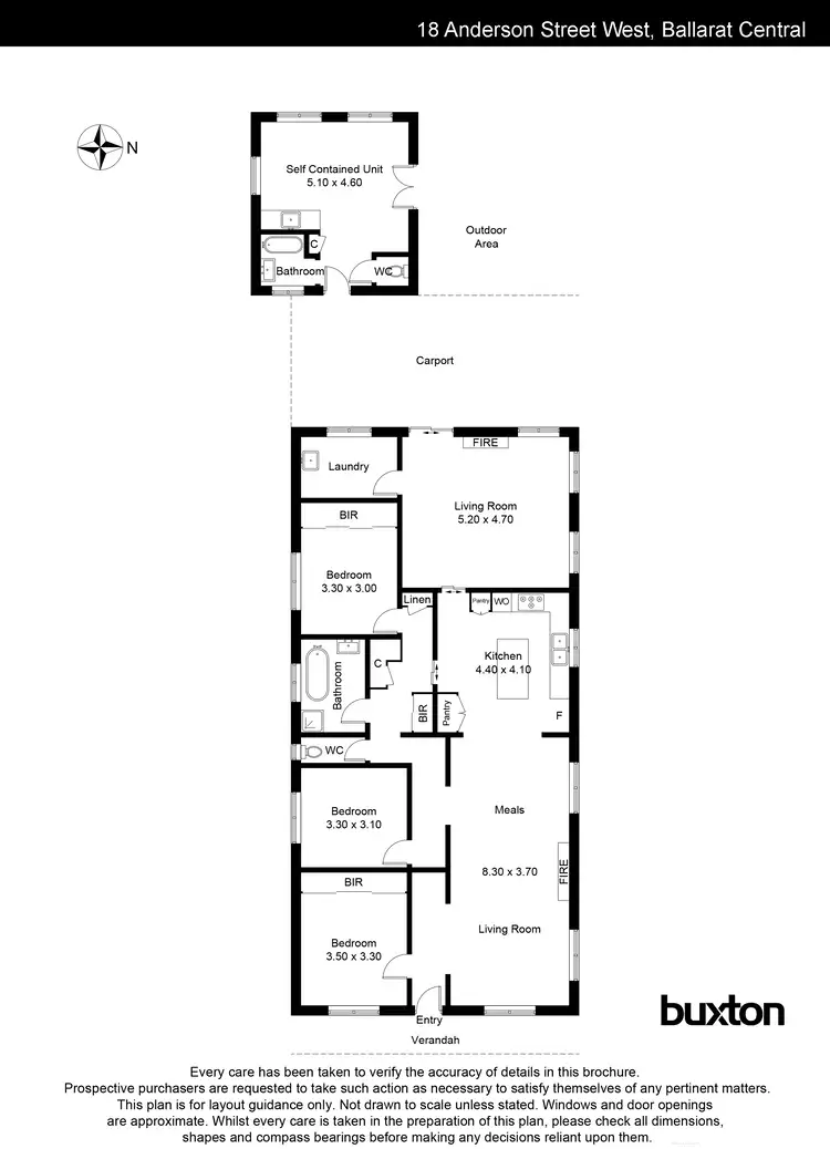 Floorplan of Homely house listing, 18 Anderson  Street West, Ballarat Central VIC 3350