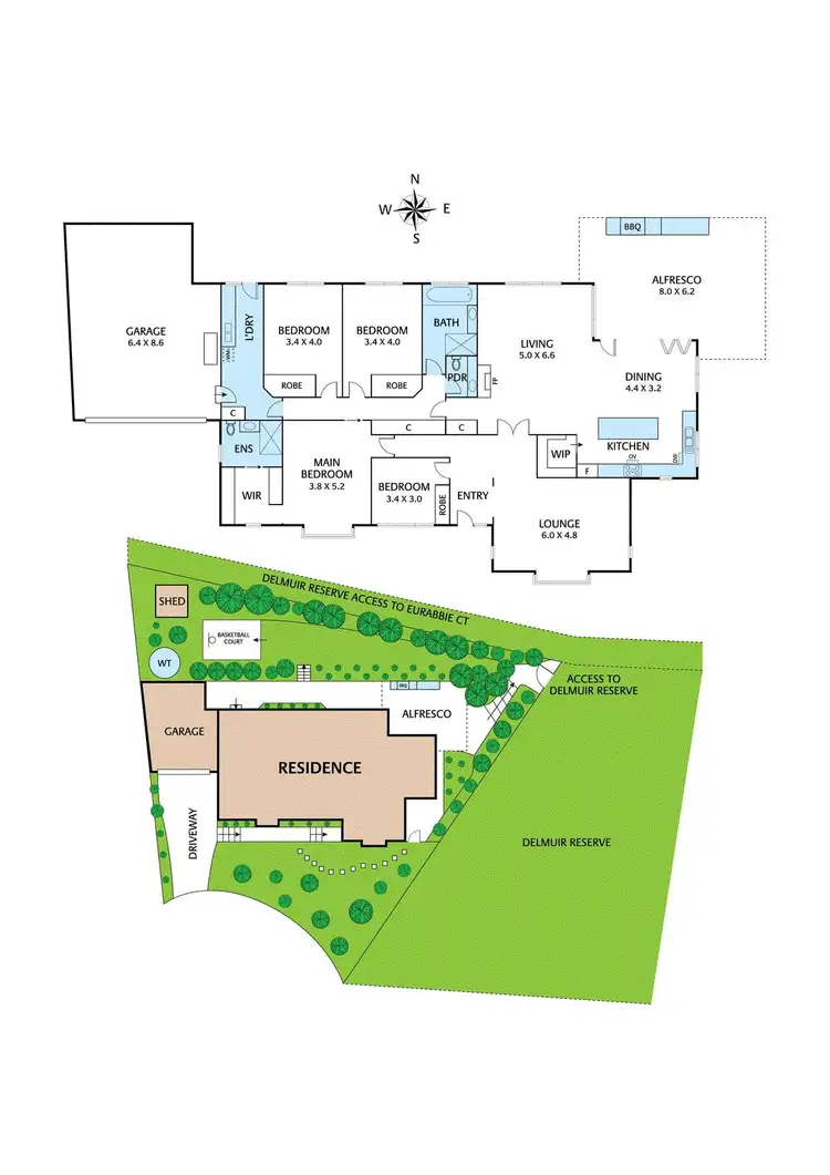 Floorplan of Homely house listing, 12 Wynton Court, Eltham VIC 3095