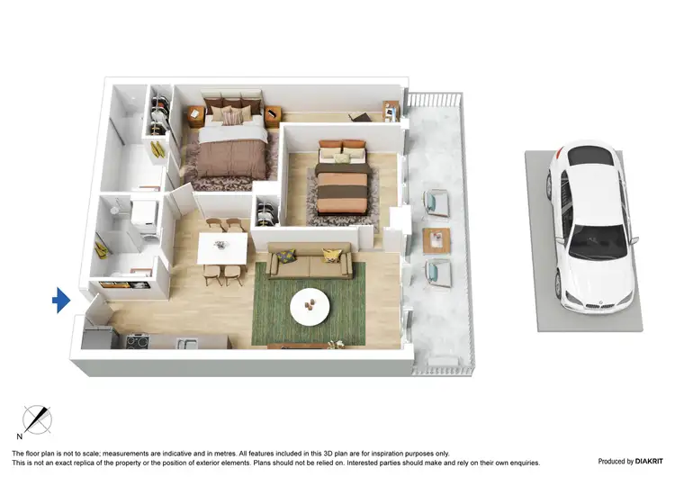 Floorplan of Homely apartment listing, 1805/118 Kavanagh Street, Southbank VIC 3006