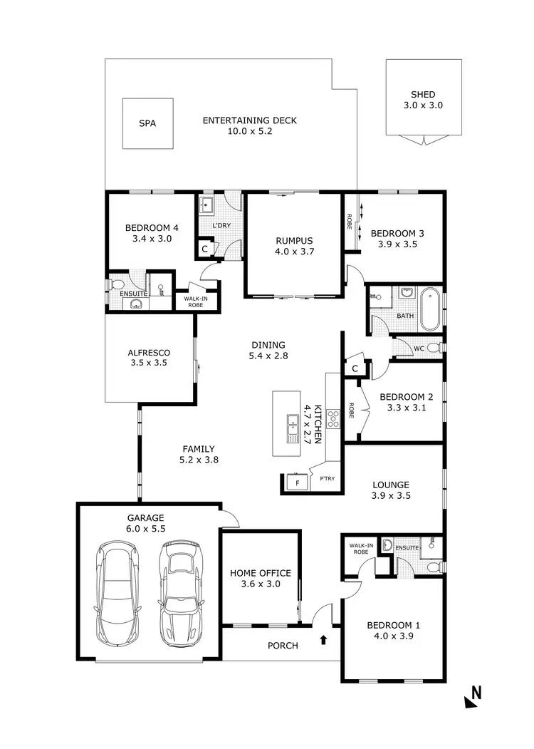Floorplan of Homely house listing, 6 Kirribilli Crescent, Wallan VIC 3756
