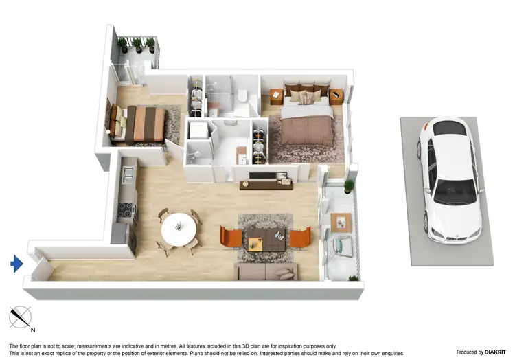 Floorplan of Homely apartment listing, 2615/601 Little Lonsdale Street, Melbourne VIC 3000