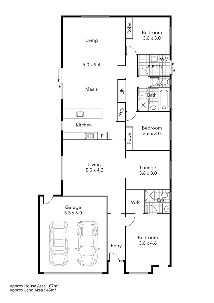 Floorplan of Homely house listing, 6 Brookside Drive, Mount Clear VIC 3350