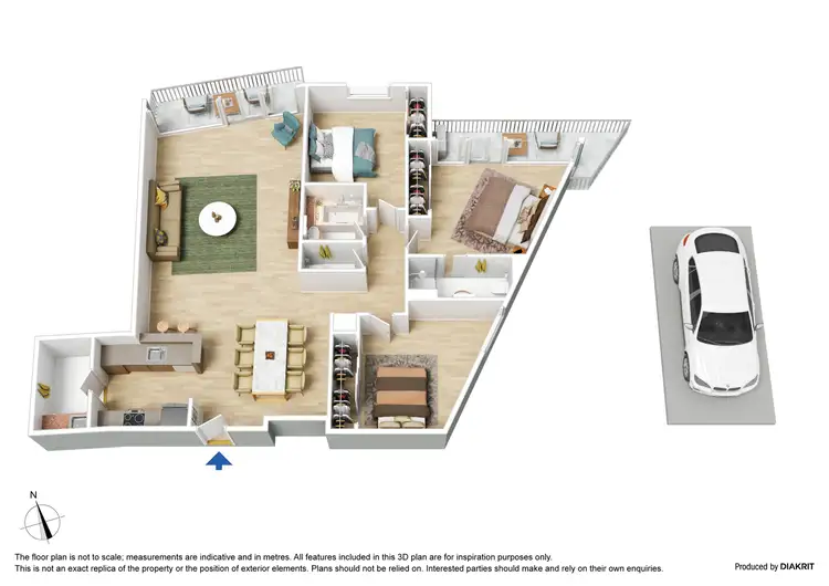 Floorplan of Homely apartment listing, 369/299 Spring Street, Melbourne VIC 3000