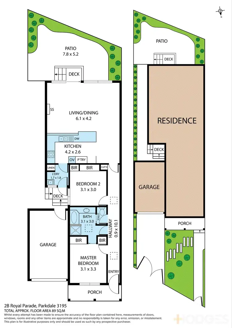 Floorplan of Homely townhouse listing, 2B Royal Parade, Parkdale VIC 3195