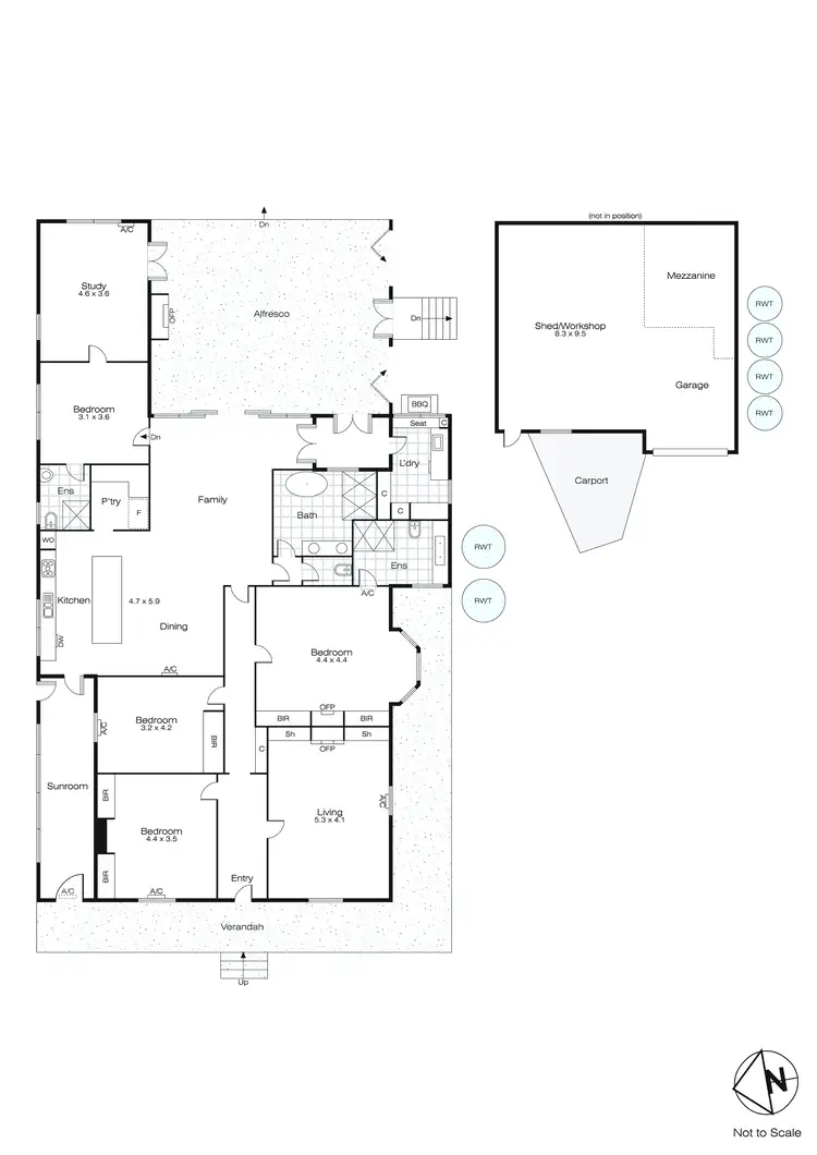Floorplan of Homely house listing, 421 Lyons Street, Ballarat Central VIC 3350