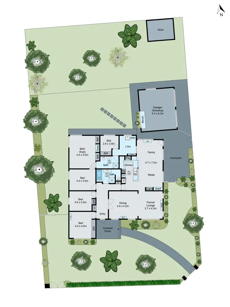 Floorplan of Homely house listing, 5 Holskamp Street, Mount Waverley VIC 3149
