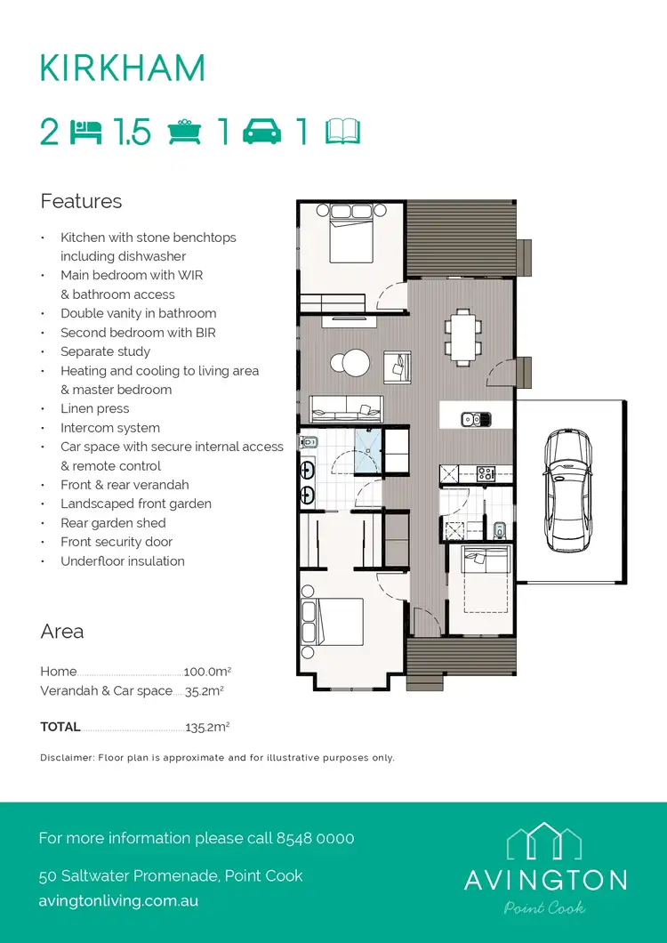 Floorplan of Homely retirement listing, 833/50 Saltwater Promenade, Point Cook VIC 3030
