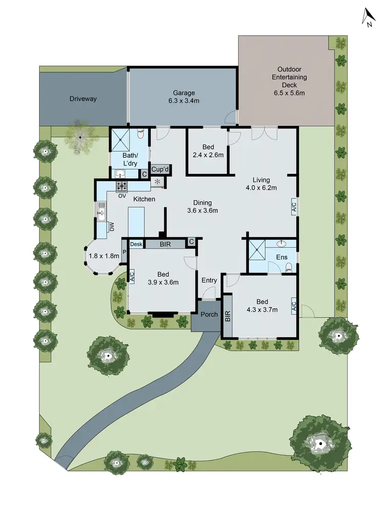 Floorplan of Homely unit listing, 1/103 Burlington Street, Oakleigh VIC 3166