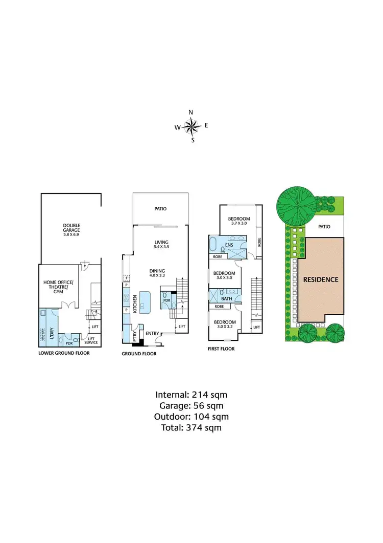 Floorplan of Homely townhouse listing, 7/101 Rostrevor Parade, Mont Albert North VIC 3129