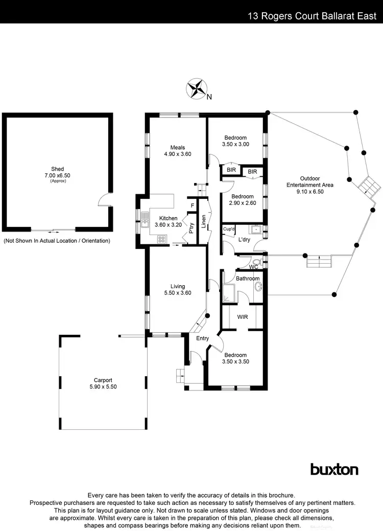 Floorplan of Homely house listing, 13 Rogers Court, Ballarat East VIC 3350