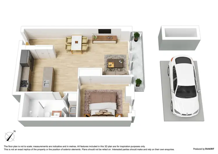 Floorplan of Homely apartment listing, 3402/1 Freshwater Place, Southbank VIC 3006