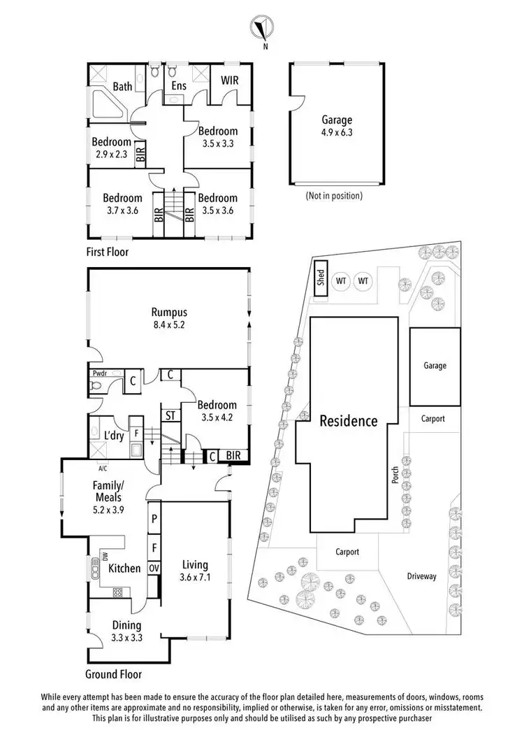 Floorplan of Homely house listing, 8 Devlin Court, Rosanna VIC 3084