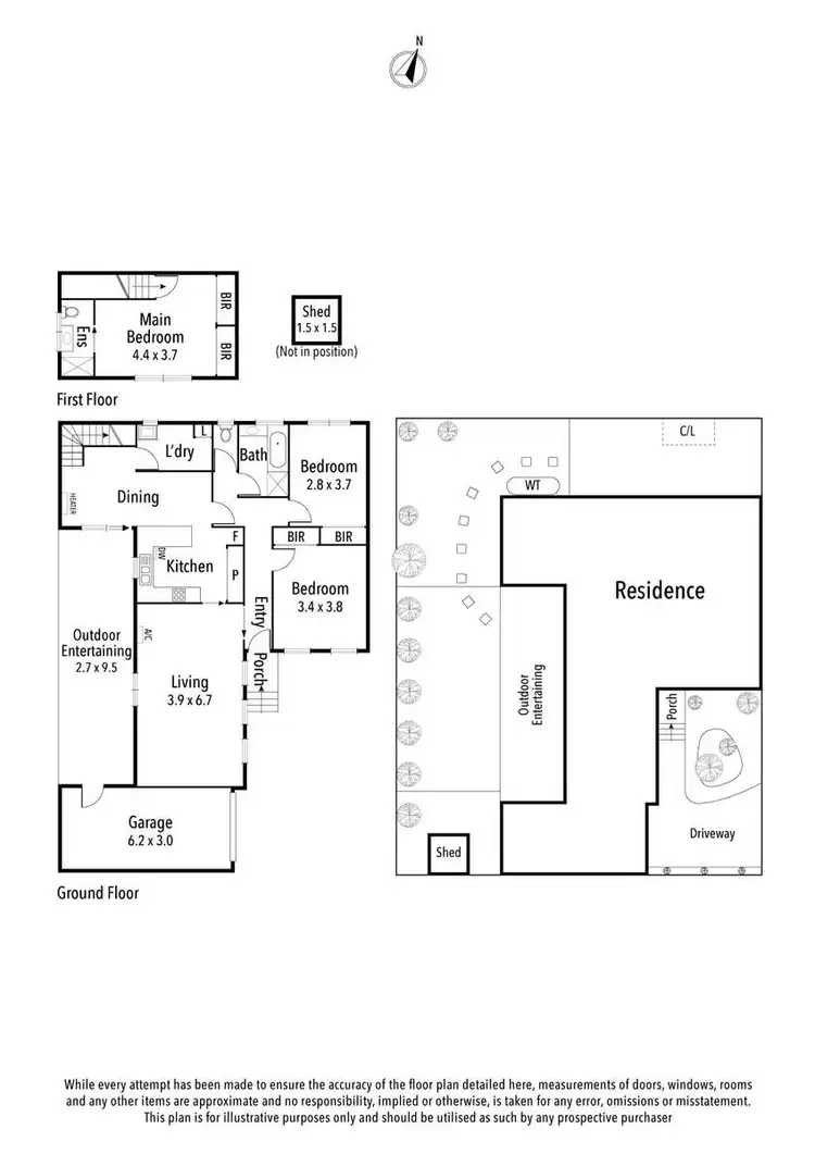Floorplan of Homely unit listing, 3/1 Ashby Grove, Ivanhoe VIC 3079