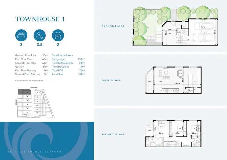 Floorplan of Homely townhouse listing, 1/67-68 Nepean Highway, Seaford VIC 3198