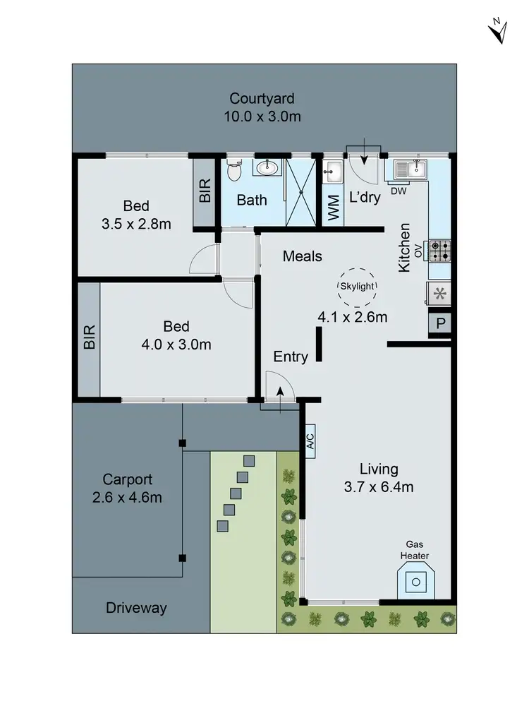 Floorplan of Homely unit listing, 13/438-440 Nepean Highway, Parkdale VIC 3195