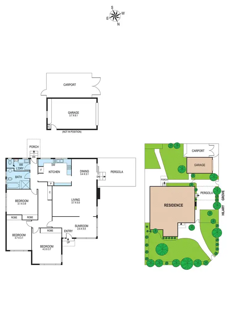 Floorplan of Homely house listing, 6 Tasman Road, Bentleigh East VIC 3165
