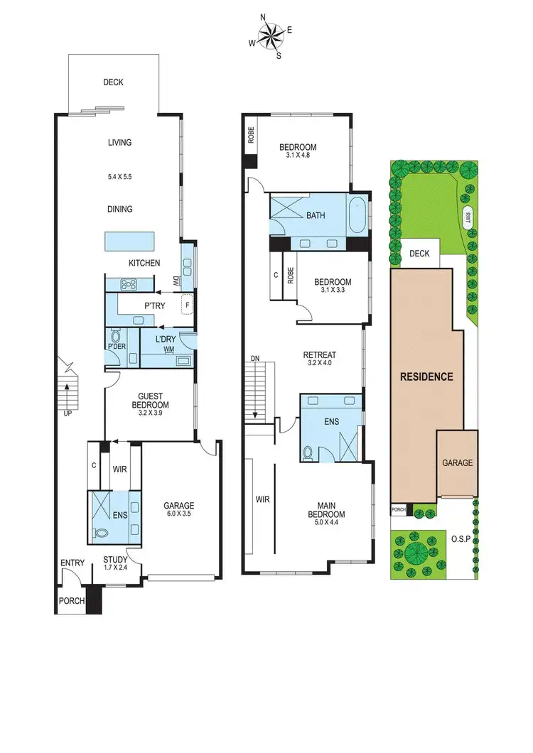 Floorplan of Homely townhouse listing, 21b Haigh Street, Bentleigh East VIC 3165