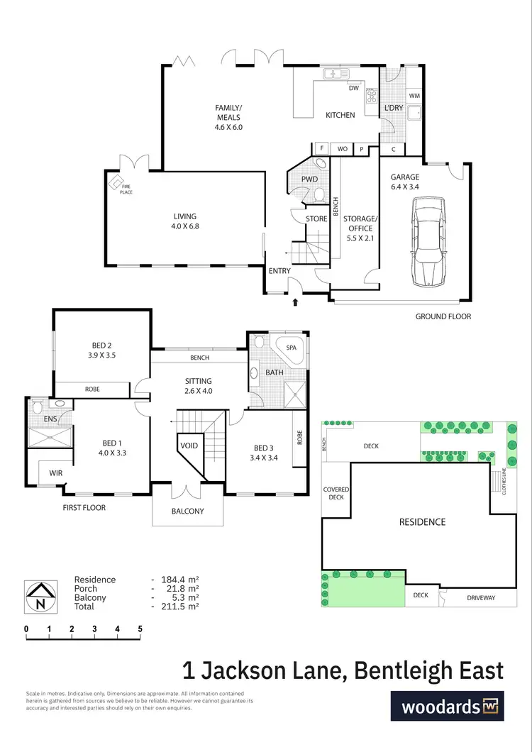 Floorplan of Homely house listing, 1 Jackson Lane, Bentleigh East VIC 3165