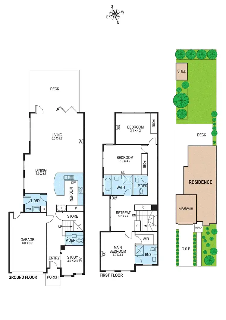 Floorplan of Homely townhouse listing, 32b Argyle Street, Bentleigh East VIC 3165