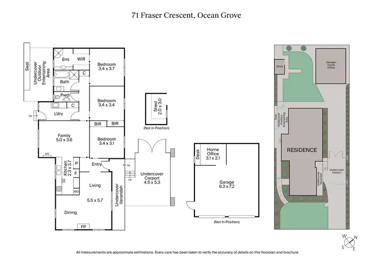 Floorplan of Homely house listing, 71 Fraser Crescent, Ocean Grove VIC 3226