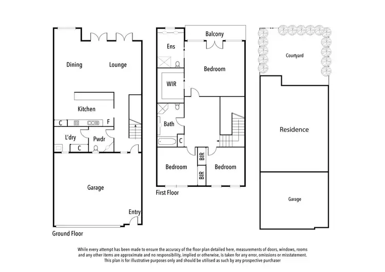 Floorplan of Homely townhouse listing, 4/79 Darebin Street, Heidelberg VIC 3084