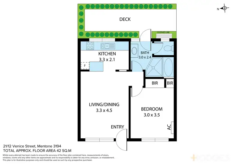 Floorplan of Homely unit listing, 21/12-14 Venice Street, Mentone VIC 3194