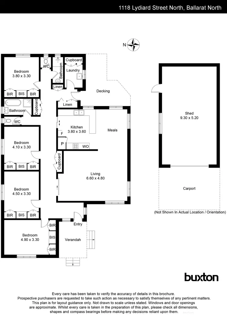 Floorplan of Homely house listing, 1118 Lydiard Street, Ballarat North VIC 3350