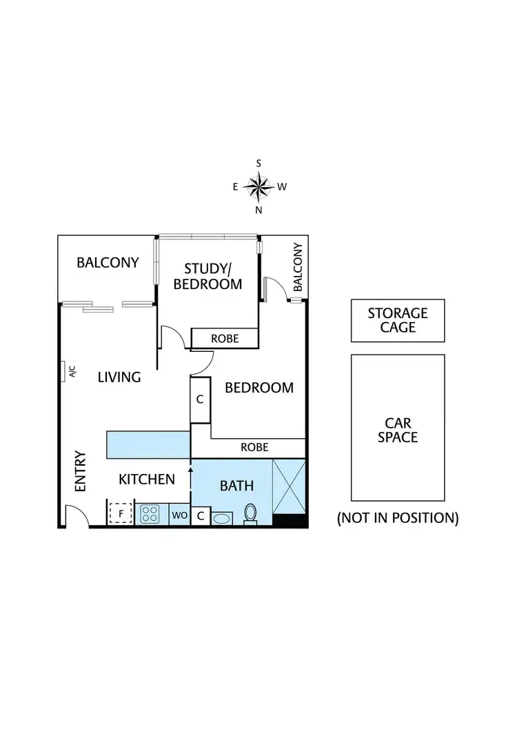 Floorplan of Homely apartment listing, 217/51 Homer Street, Moonee Ponds VIC 3039
