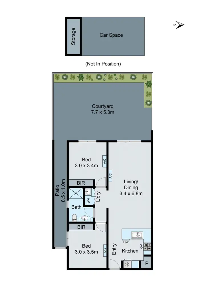 Floorplan of Homely apartment listing, G05/151-153 Huntingdale Road, Ashwood VIC 3147