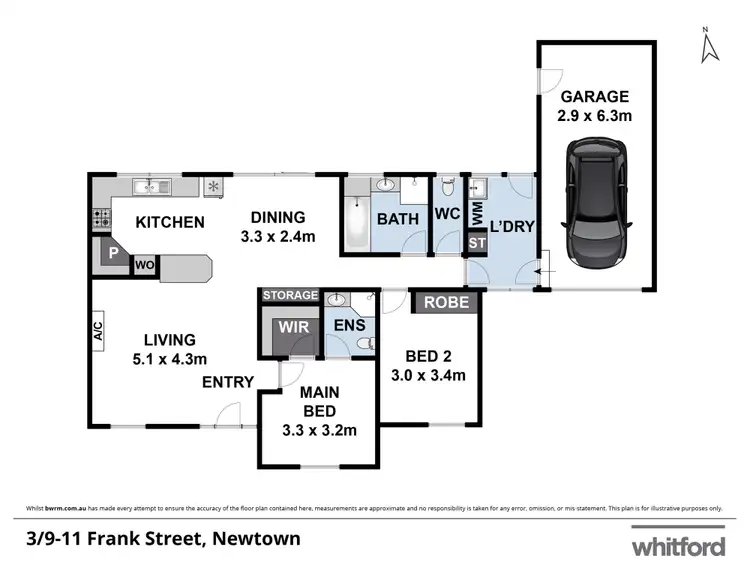 Floorplan of Homely unit listing, 3/9-11 Frank Street, Newtown VIC 3220