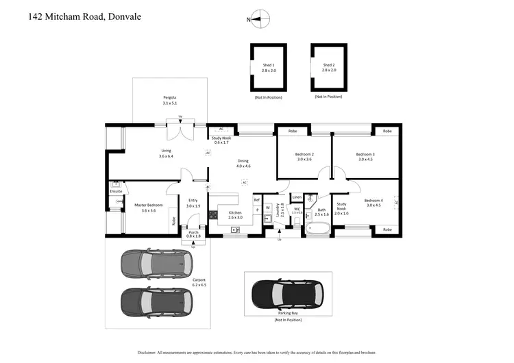 Floorplan of Homely house listing, 142 Mitcham Road, Donvale VIC 3111
