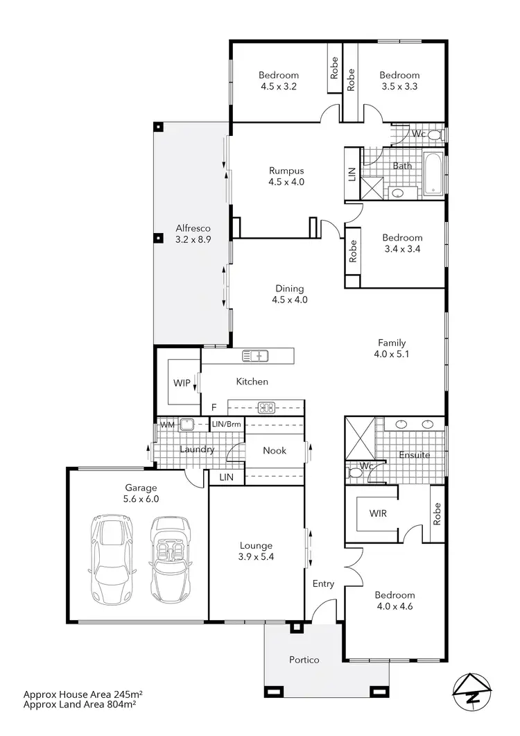 Floorplan of Homely house listing, 16 Orchid Court, Beaufort VIC 3373
