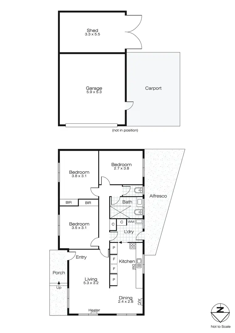 Floorplan of Homely house listing, 47 Stamford Street, Wendouree VIC 3355